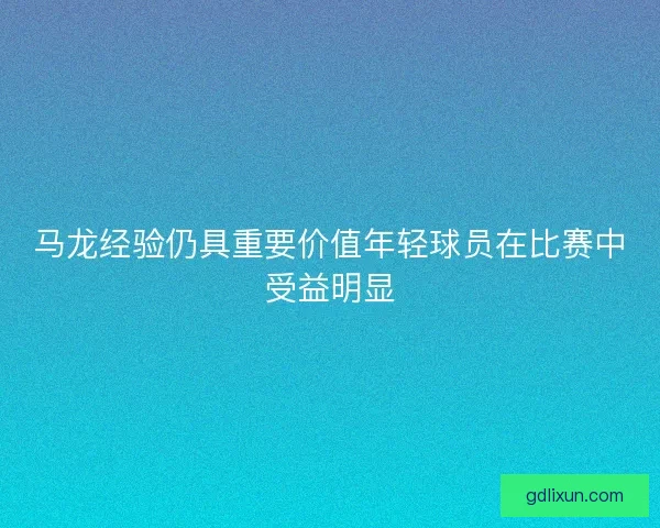 马龙经验仍具重要价值年轻球员在比赛中受益明显
